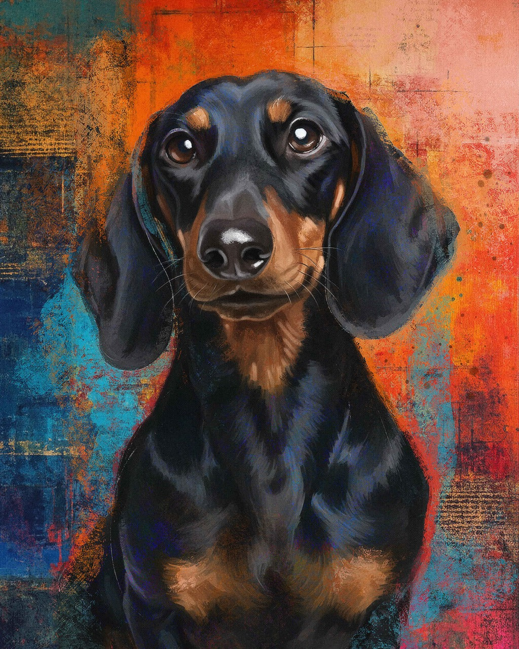 Custom Pet Portrait - Canvas (Themed Background)