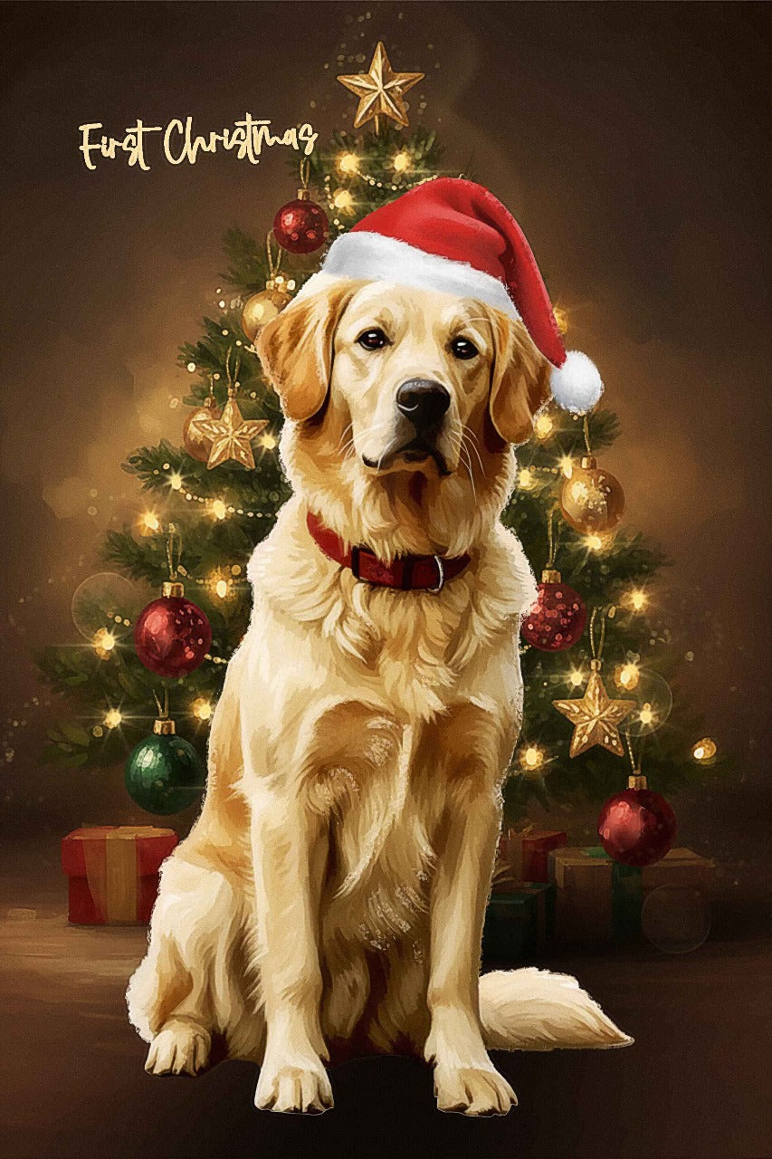 Custom Pet Portrait - Canvas (Themed Background)