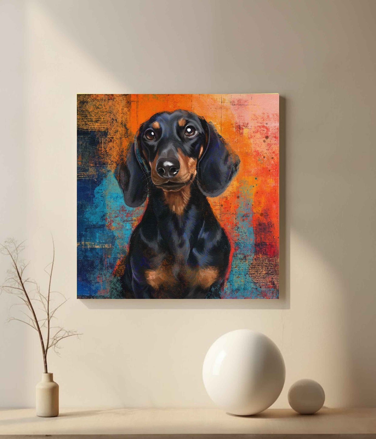 Custom Pet Portrait - Canvas (Themed Background)