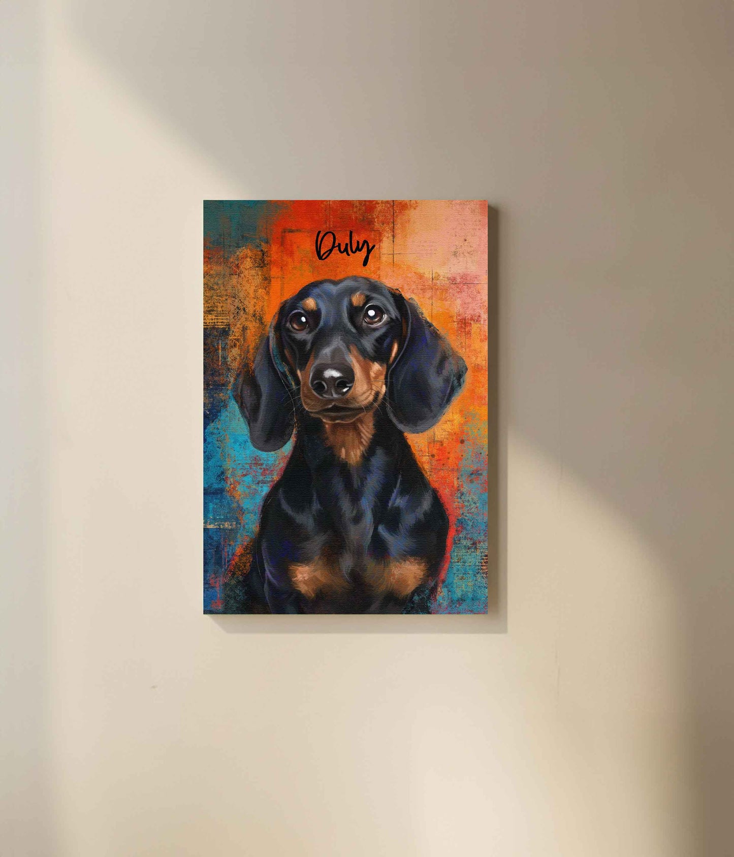 Custom Pet Portrait - Canvas (Themed Background)