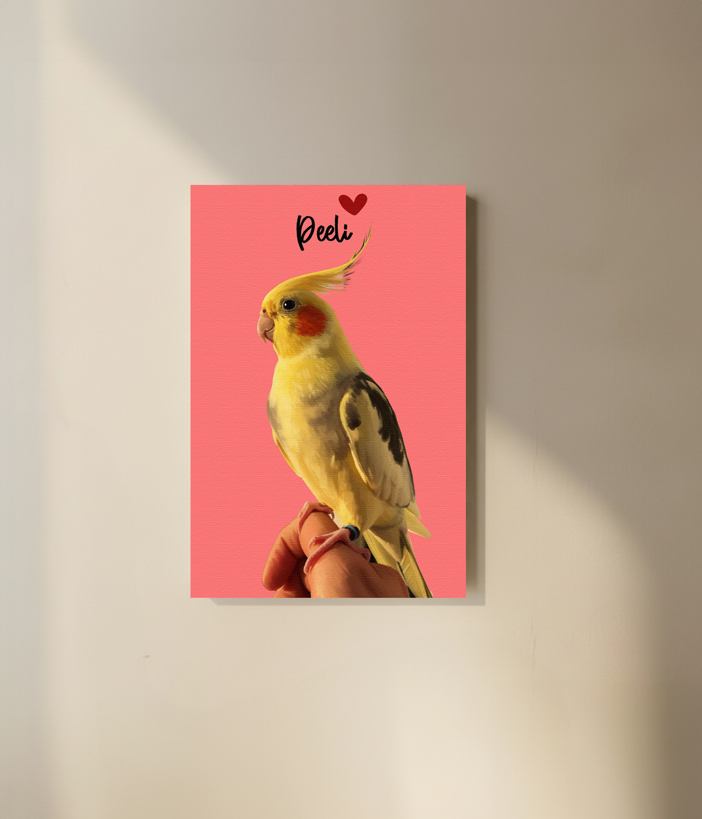 Custom Pet Portrait  - Canvas (Solid Background)