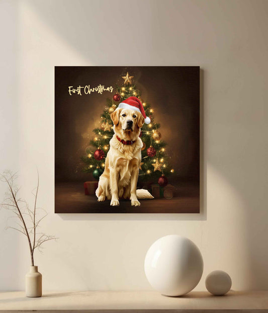 Custom Pet Portrait - Canvas (Themed Background)