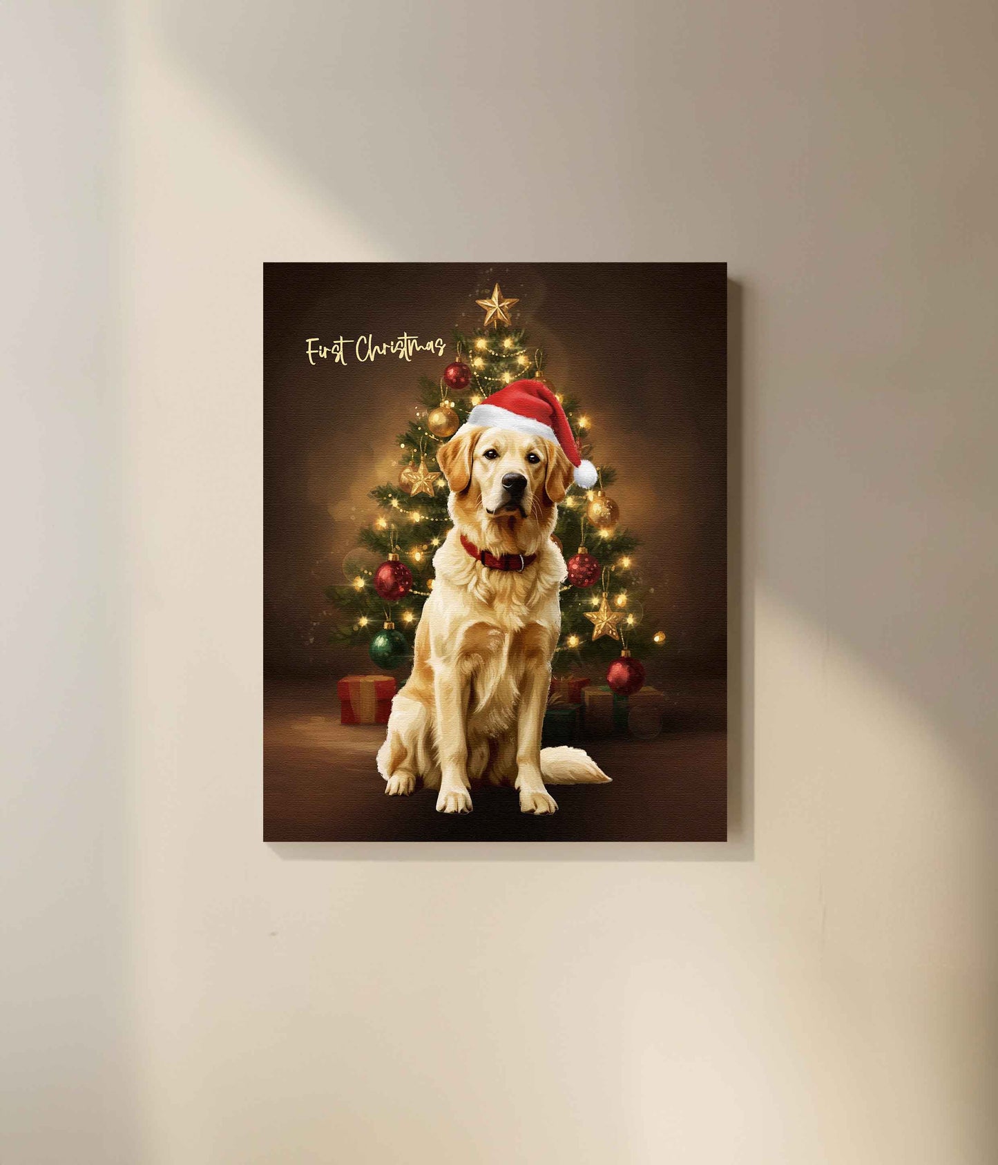 Custom Pet Portrait - Canvas (Themed Background)