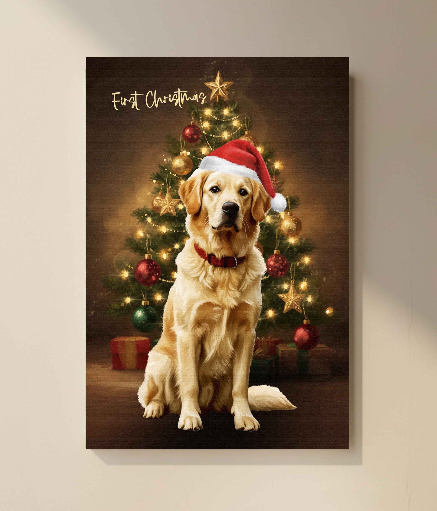 Custom Pet Portrait - Canvas (Themed Background)